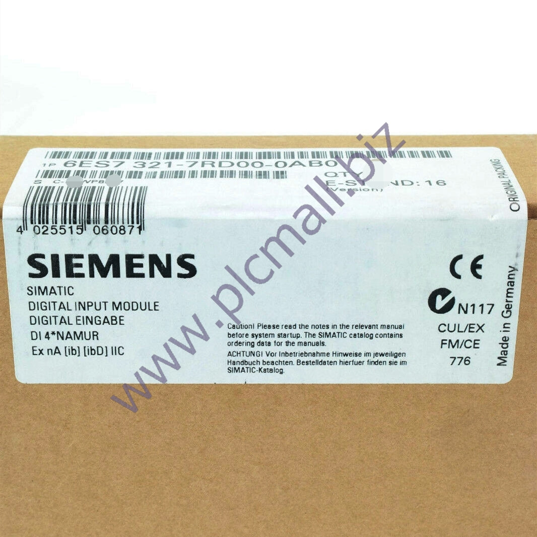 6ES7321-7RD00-0AB0 Siemens SIMATIC S7, digital input SM BRAND NEW