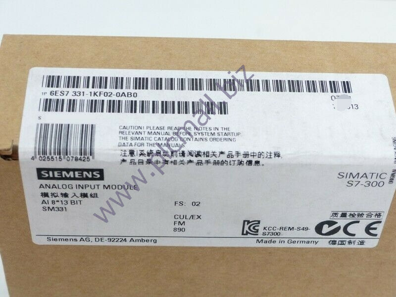 6ES7331-1KF02-0AB0 Siemens SIMATIC S7-300  BRAND NEW