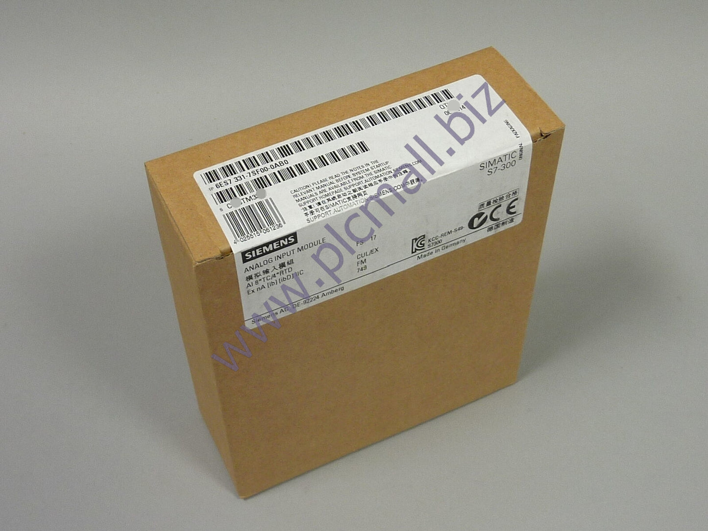 6ES7331-7SF00-0AB0 Siemens SIMATIC S7, ANALOG INPUT SM 331 BRAND NEW