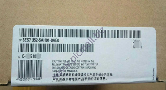 6ES7352-1AH01-0AE0 Siemens SIMATIC S7-300, FM 352 ELECTRON  BRAND NEW