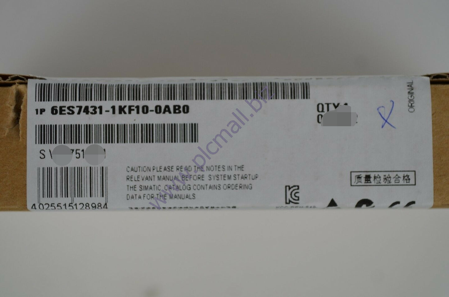 6ES7431-1KF10-0AB0 Siemens SIMATIC S7-400, analog input SM 431 BRAND NEW