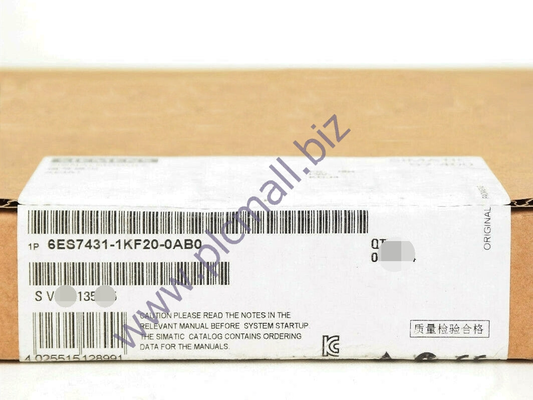 6ES7431-1KF20-0AB0 Siemens SIMATIC S7-400, SM 431 ANALOG INPUT MODULE OPTIC BRAND NEW