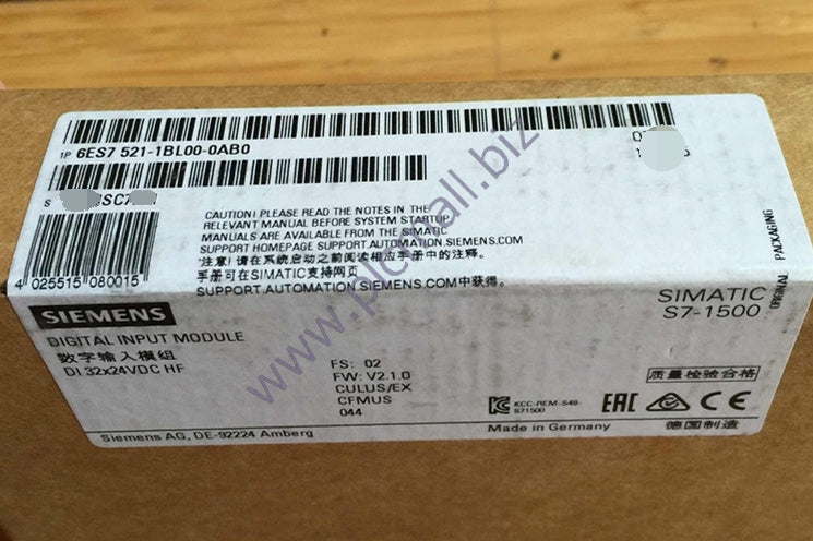 6ES7521-1BL00-0AB0  Siemens  SIMATIC S7-1500  BRAND NEW