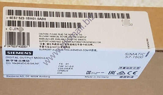 6ES7522-1BH01-0AB0 Siemens SIMATIC S7-1500, DIGITAL OUTPUT BRAND NEW