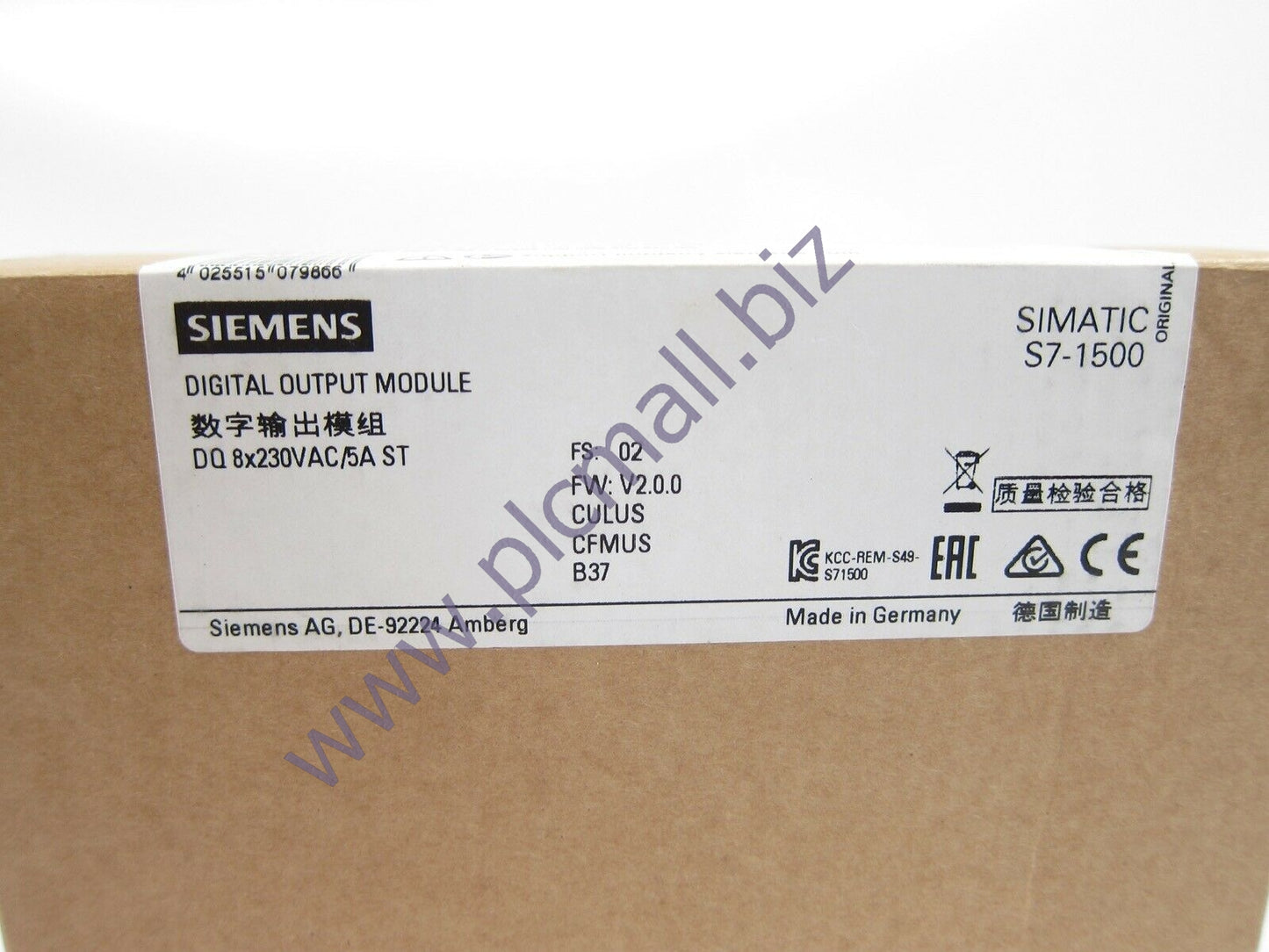 6ES7522-5HF00-0AB0 Siemens SIMATIC S7-1500, DIGITAL OUTPUT MODULE  BRAND NEW