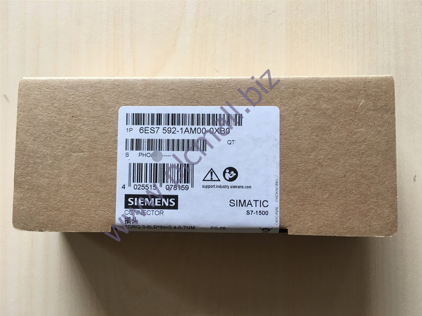 6ES7592-1AM00-0XB0 Siemens SIMATIC S7-1500, FRONTCONNECTOR BRAND NEW