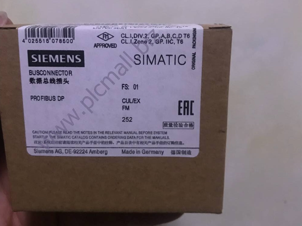 6ES7972-0BA12-0XA0 Siemens SIMATIC DP, BUS CONNECTOR  BRAND NEW