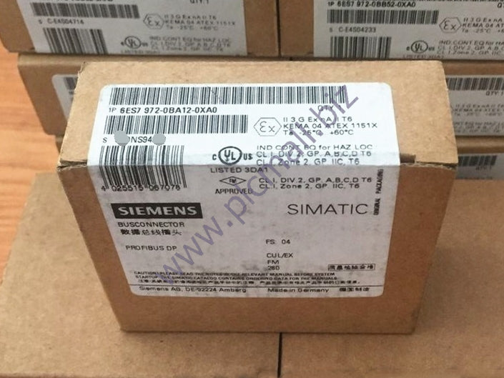 6ES7972-0BA12-0XA0 Siemens SIMATIC DP, BUS CONNECTOR  BRAND NEW