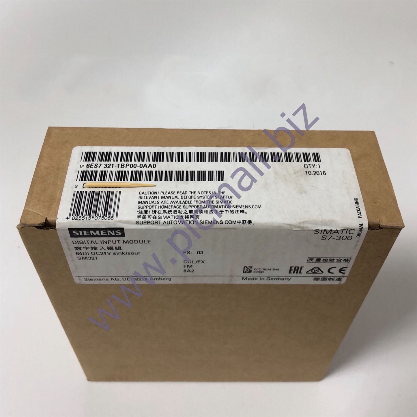 6ES7321-1BP00-0AA0 Siemens SIMATIC S7-300 DIGITAL INPUT SM321 BRAND NEW
