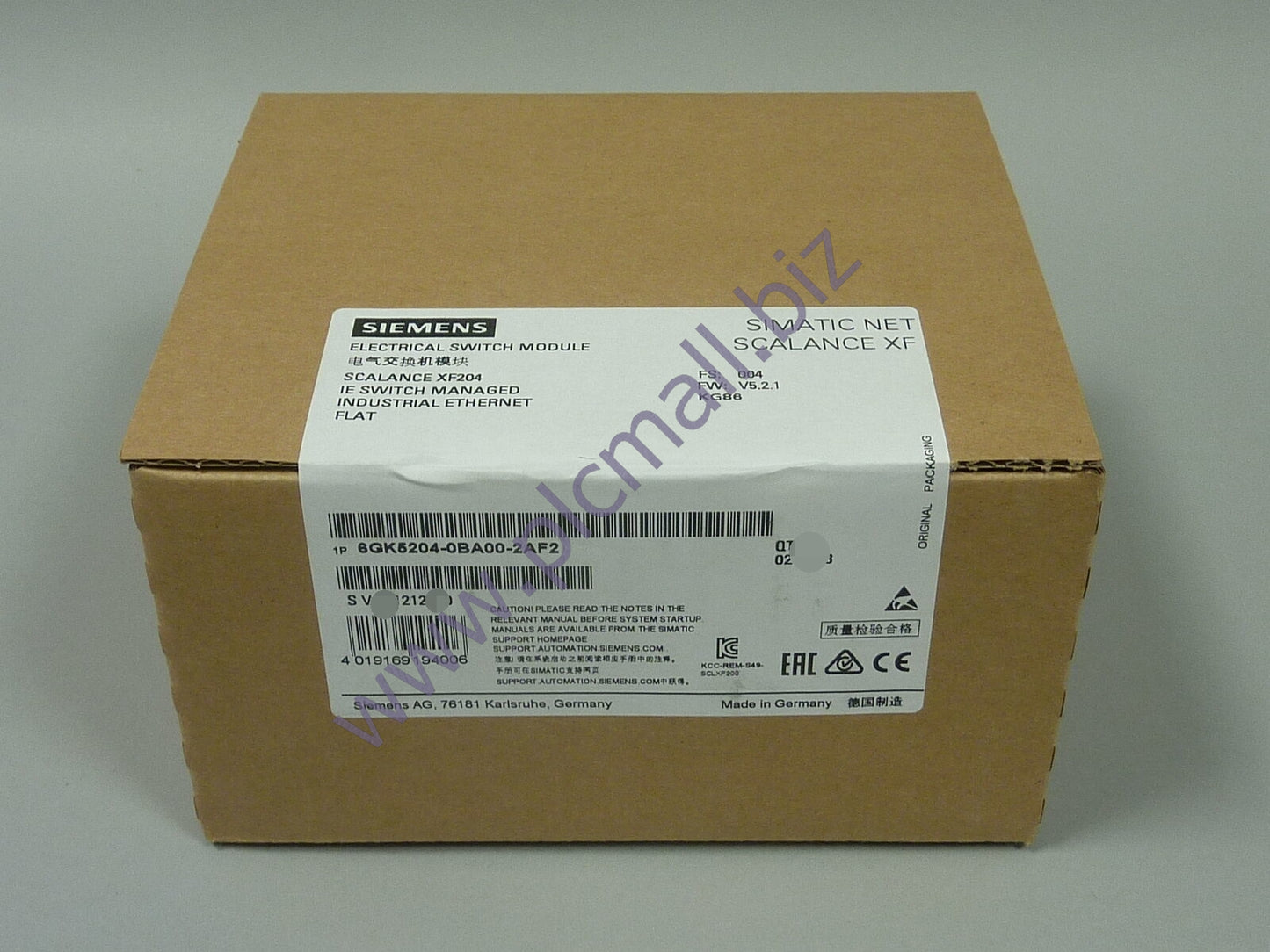 6GK5204-0BA00-2AF2 Siemens SCALANCE XF204, FLAT MANAGED IE  SWITCH BRAND NEW