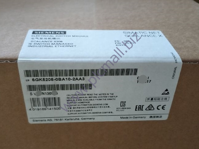6GK5208-0BA10-2AA3 Siemens SCALANCE X208, MANAGED IE SWITCH