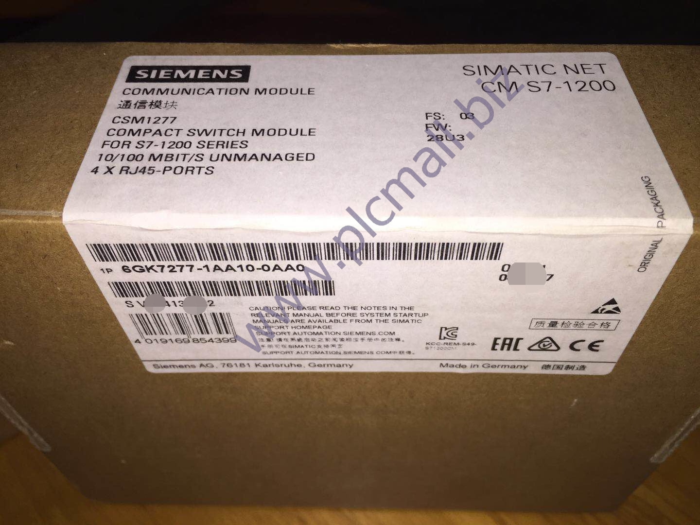 6GK7277-1AA10-0AA0 Siemens  COMPACT SWITCH MODULE CSM 1277 BRAND NEW