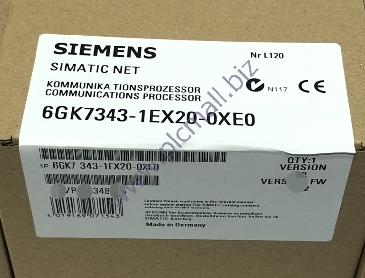 6GK7343-1EX20-0XE0 Siemens  SIMATIC NET,  COMMUNICATIONS PROCESSOR BRAND NEW
