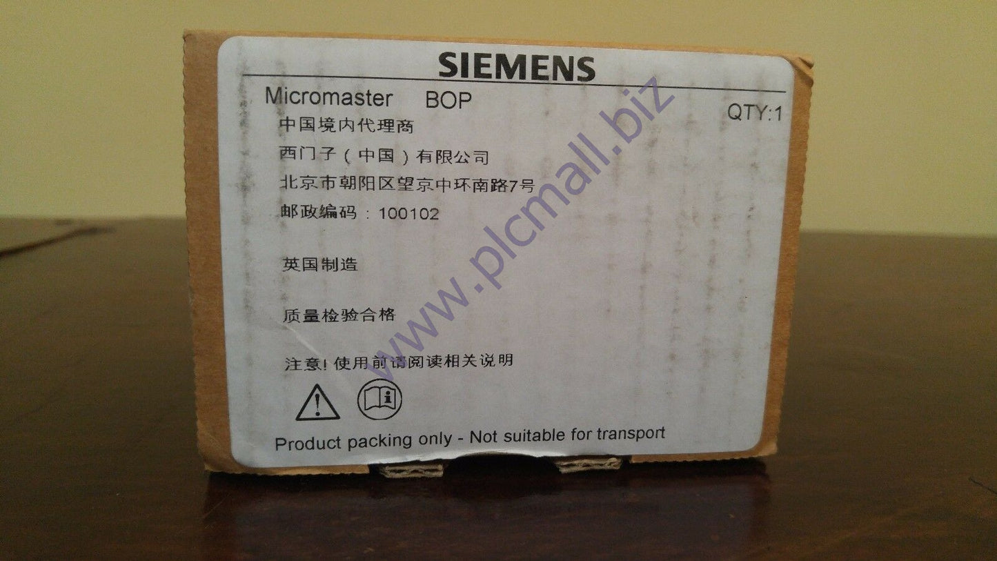 6SE6400-0BP00-0AA1 Siemens MICROMASTER 4 BASIC OPERATOR PANEL BRAND NEW