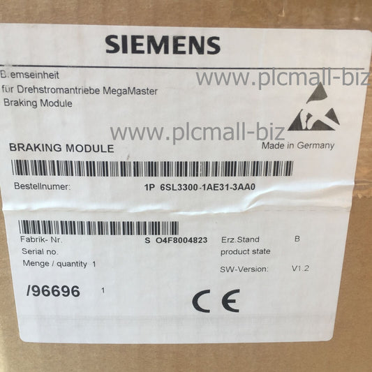 6SL3300-1AE31-3AA0 Siemens Braking module  Brand New