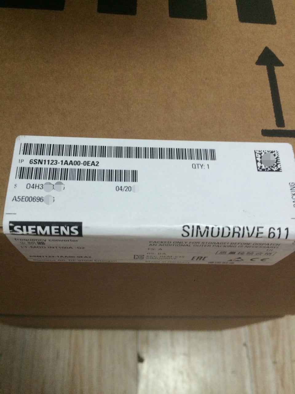 siemens 6SN1145-1BB00-0FA1 Feedback module+6SN1123-1AA00-0EA2 Power module+6FC5410-0AY01-0AA0