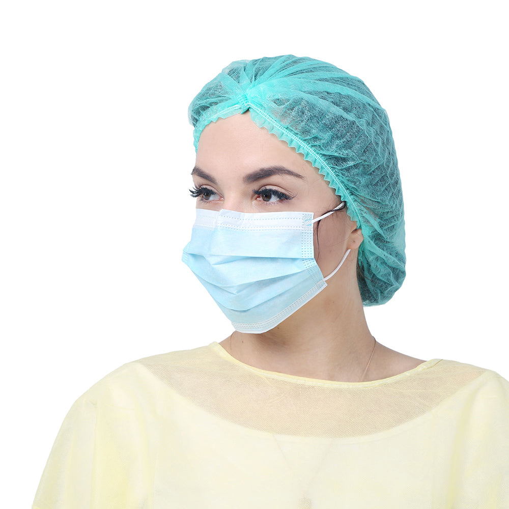 Oral masks, disposable ear hooks, dust-proof surgical masks, medical bacterial contamination (blue)3000 Pcs
