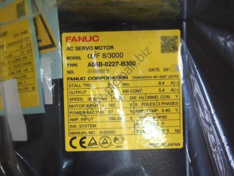 A06B-0227-B300 Fanuc servo motor AIF 8/3000 New in box