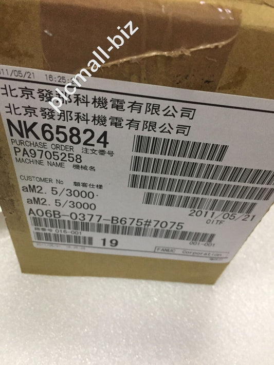 A06B-0377-B675#7075 Fanuc servo motor Brand new