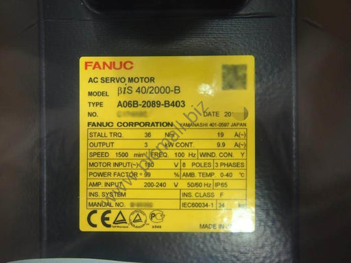 A06B-2089-B403 Fanuc servo motor BIS 40/2000-B New in box