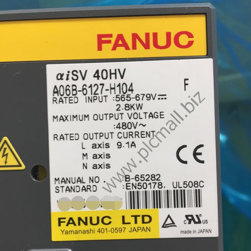 A06B-6127-H104 Fanuc Servo drive Amplifier 2.8KW 480V aiSV 40HV New in box