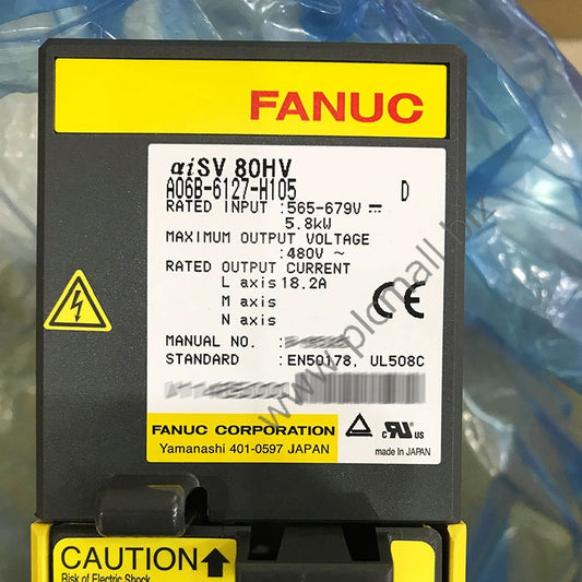 A06B-6127-H105 Fanuc Servo drive Amplifier aiSV 80HV New in box