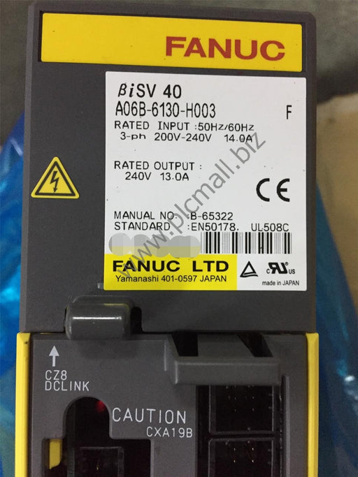 A06B-6130-H003 Fanuc Servo drive Amplifier BISV 40 240v New in box