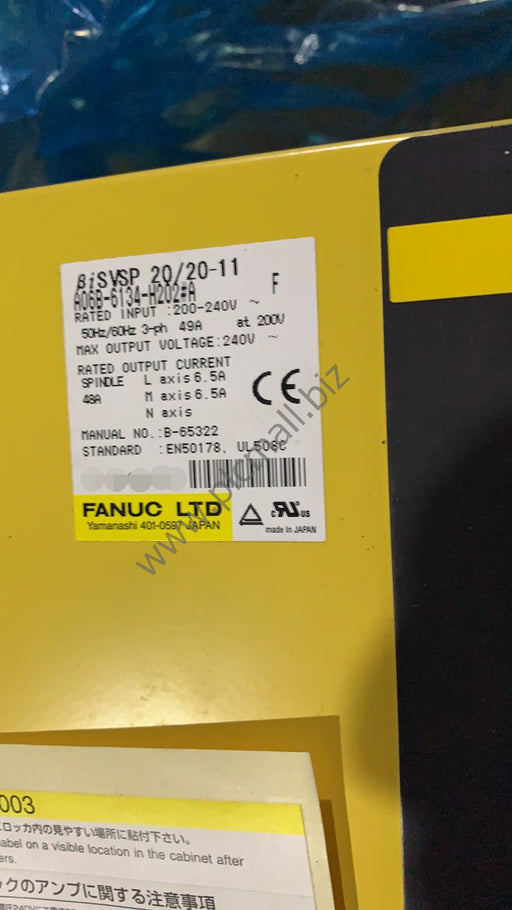 A06B-6134-H202#A Fanuc Servo drive Amplifier BISVSP 20/20-11 New in box
