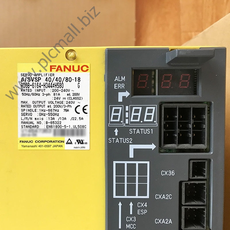A06B-6164-H344#H580 Fanuc Spindle Servo drive Amplifier BiSVSP 40/40/80-18 New in box