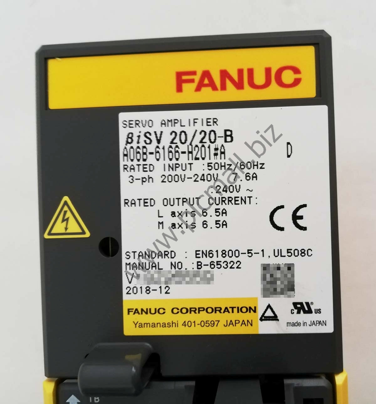 A06B-6166-H201#A Fanuc Servo drive Amplifier BISV 20/20-B New in box