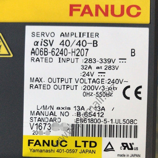 A06B-6240-H207 Fanuc Servo drive Amplifier aiSV 40/40-B New in box