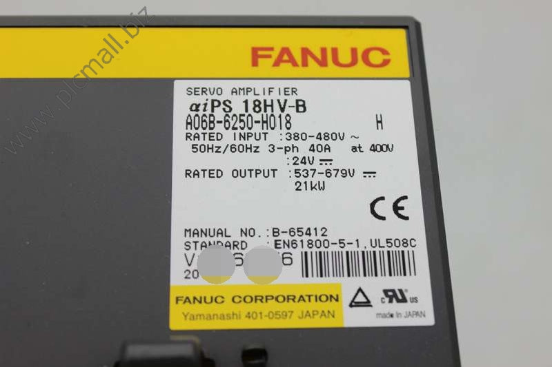 A06B-6250-H018 Fanuc Servo drive Amplifier aiPS 18HV-B New in box