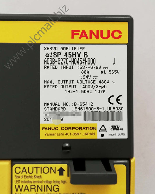A06B-6270-H045#H600 Fanuc Servo drive Amplifier aiSP 45HV-B New in box