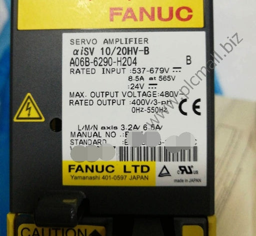 A06B-6290-H204 Fanuc server Driver aiSV 10/20HV-B New in box