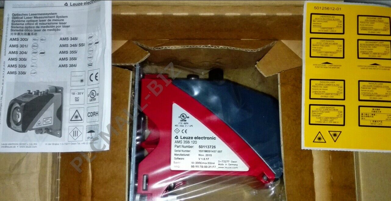 AMS 358i 120 LEUZE Optical Laser Rangefinder  Brand New