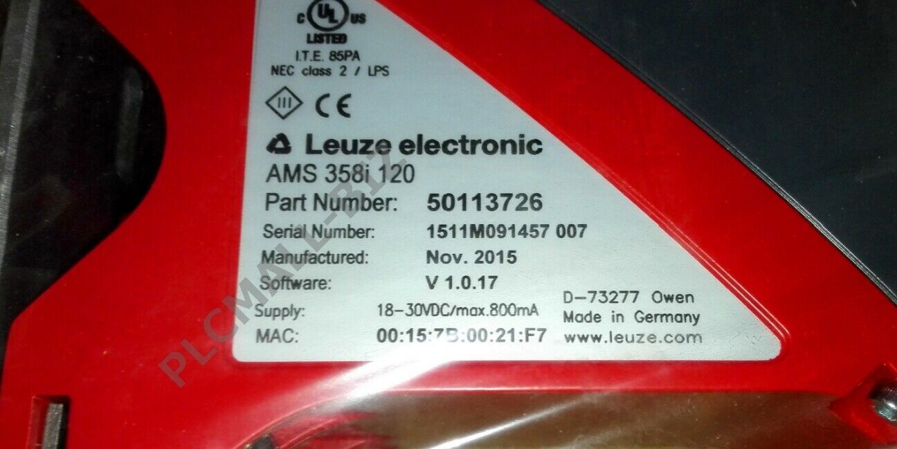 AMS 358i 120 LEUZE Optical Laser Rangefinder  Brand New