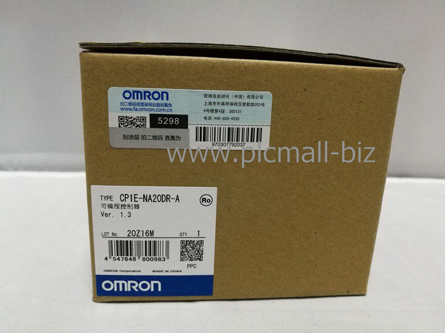CP1E-NA20DR-A Omron Temperature control unit Brand new