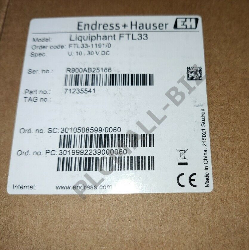 FTL33-1191/0 E+H Liquid level gauge Brand new