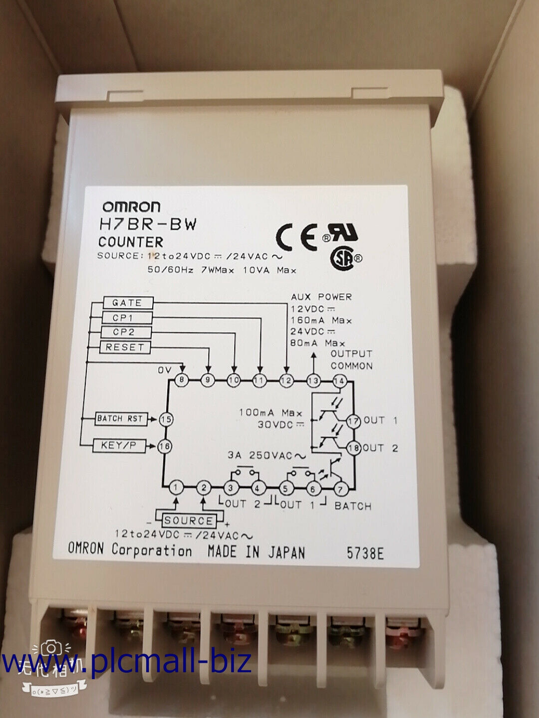 H7BR-BW Omron counter Voltage 12-24VDC  Brand New