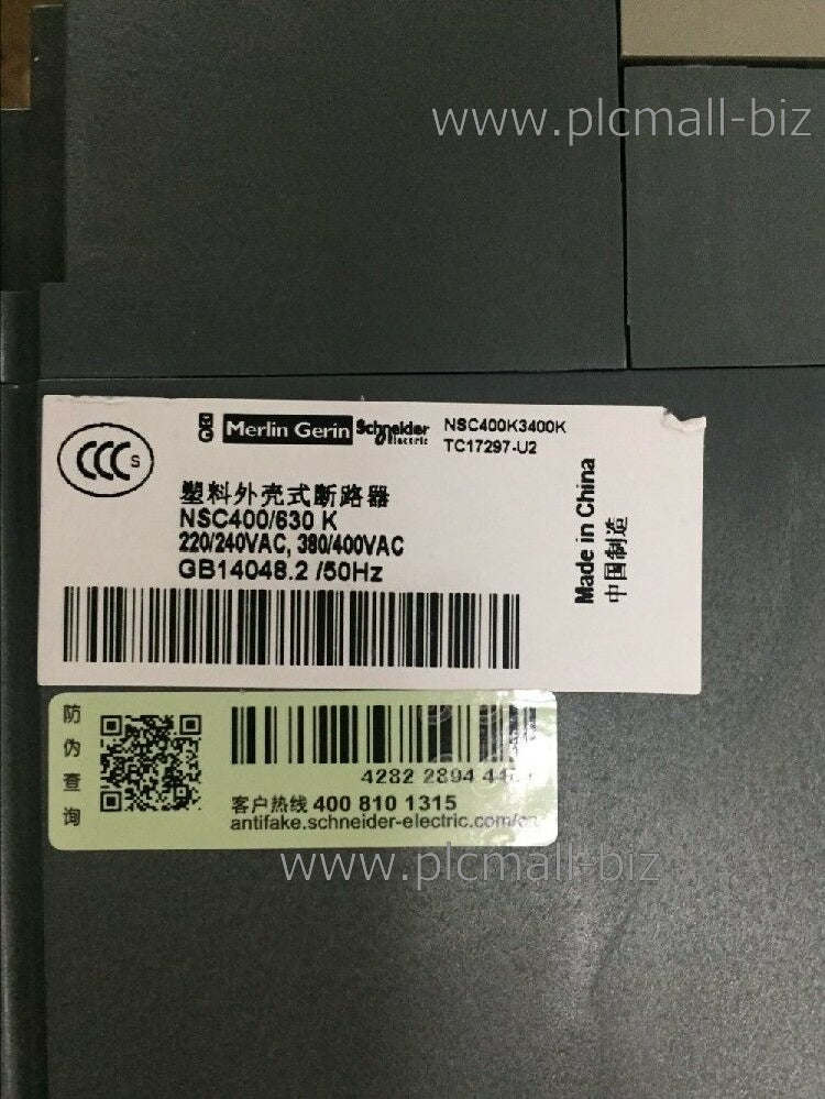 NSC400K3400K Schneider Plastic case circuit breaker Brand new
