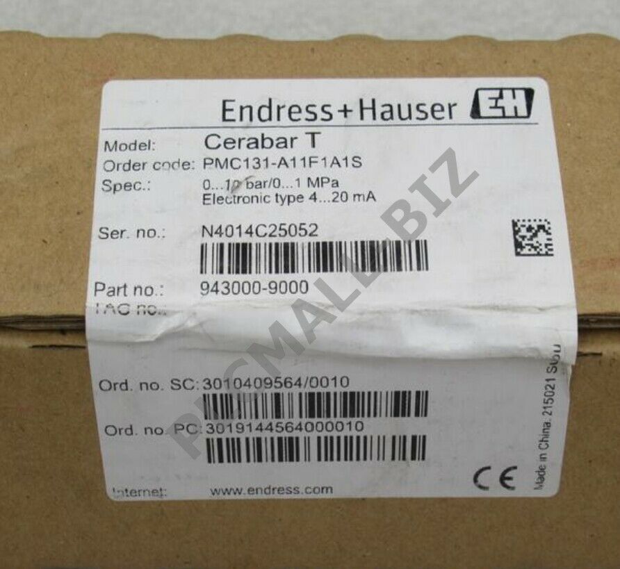 PMC131-A11F1A1S E+H Pressure Switch Brand New