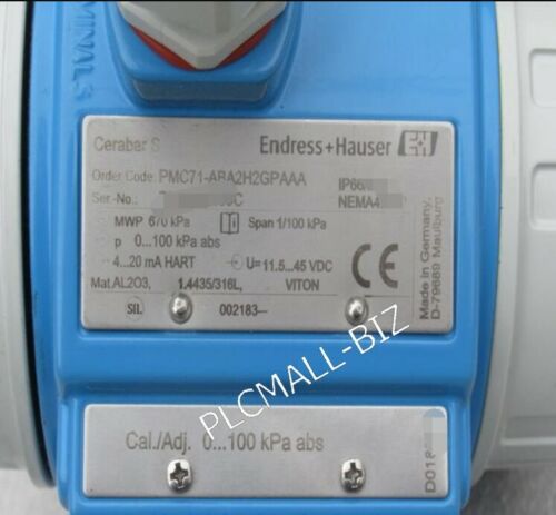 PMP71-ABA2H2GPAAA E+H Pressure Switch  Brand New