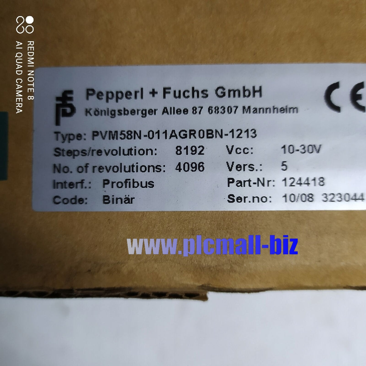 PVM58N-011AGR0BN-1213 PEPPERL+FUCHS 514803 Encoder Brand New