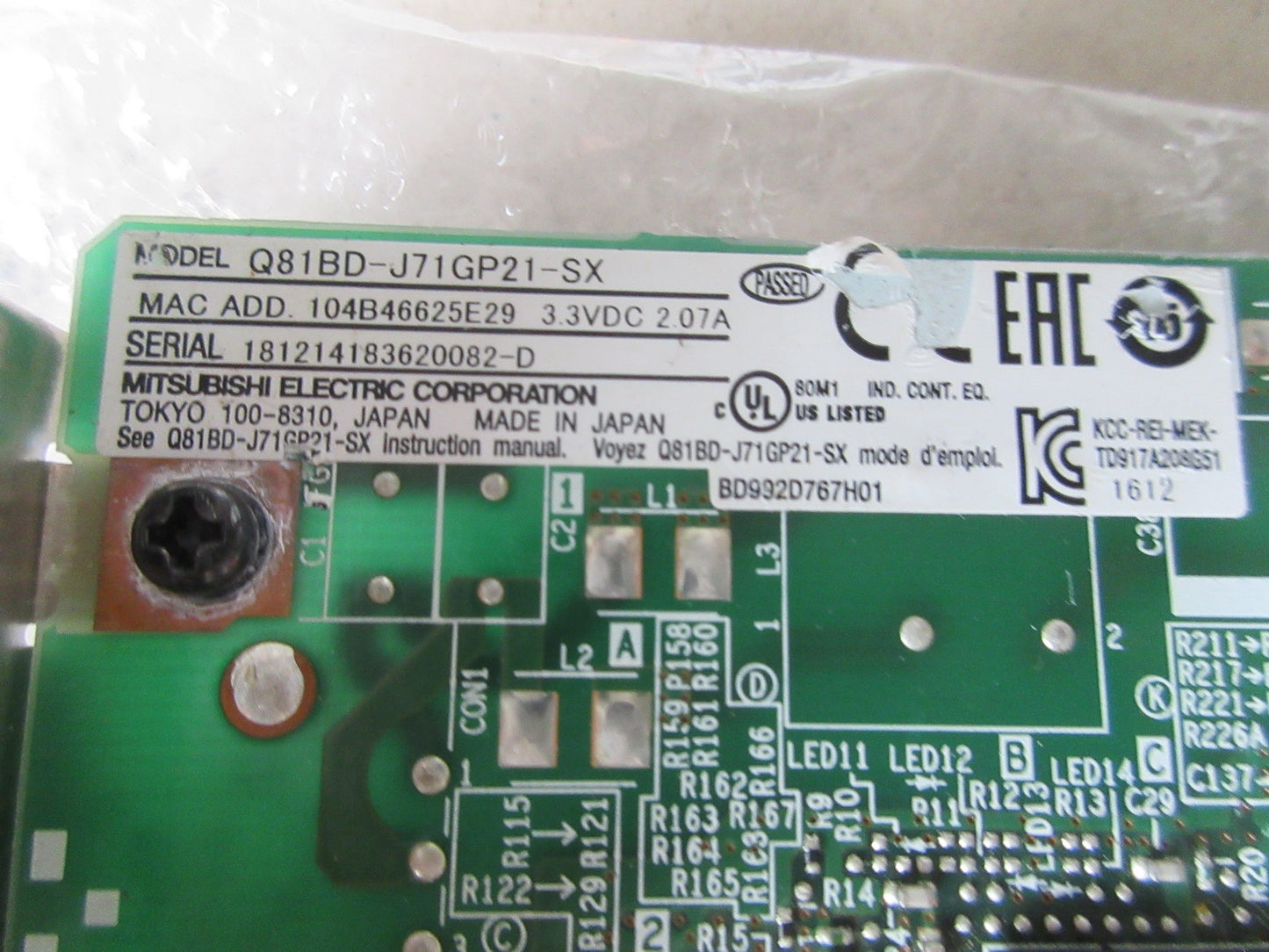 Q81BD-J71GP21-SX Mitsubishi plc module NEW