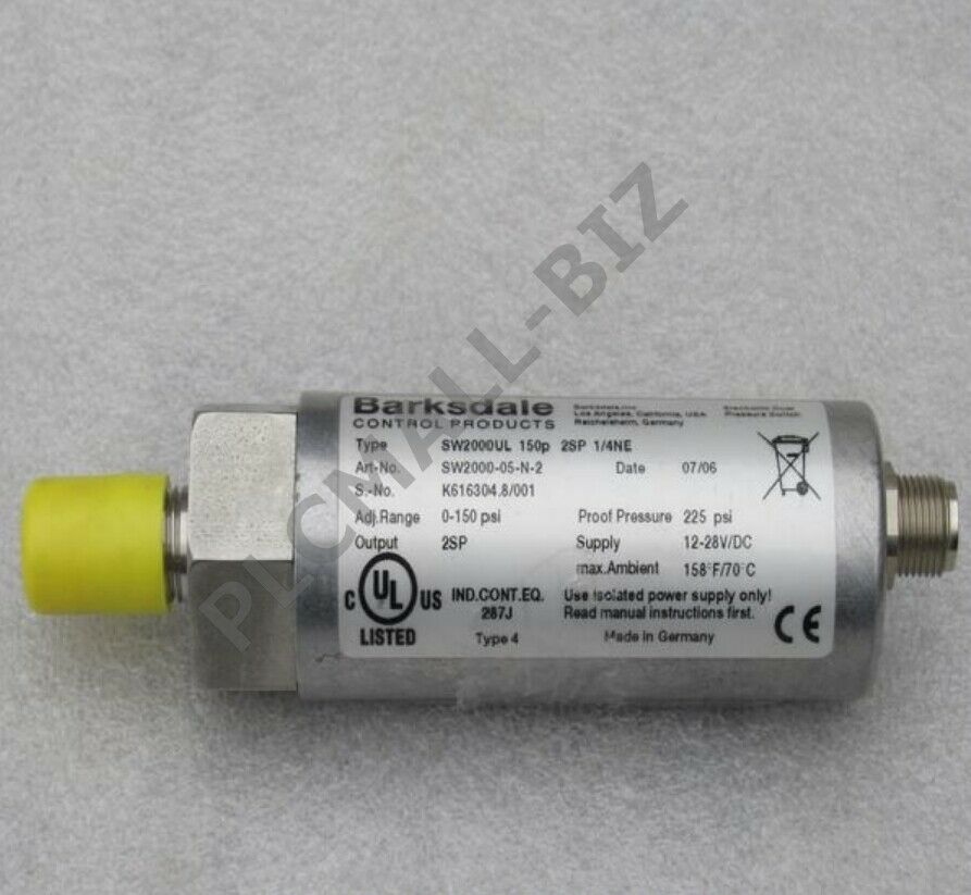 SW2000UL 150p 2sp 14NE Barksdale Pressure Switch  Brand New