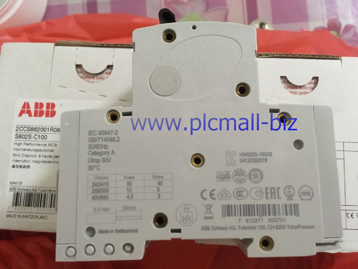 S802S-C100 ABB High Performance MCB Brand New