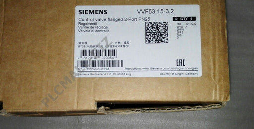 VVF53.15-3.2 Siemens Two-way regulating valve  Brand New